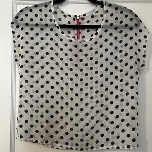 Polka-Dotted Lightweight Blouse
